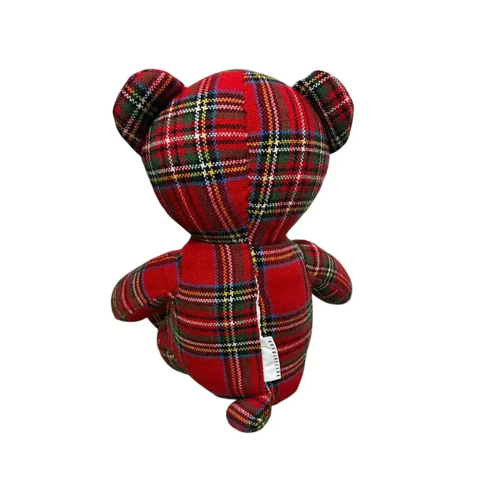 Pottery Barn Stewart Plaid Bear Pillow 14